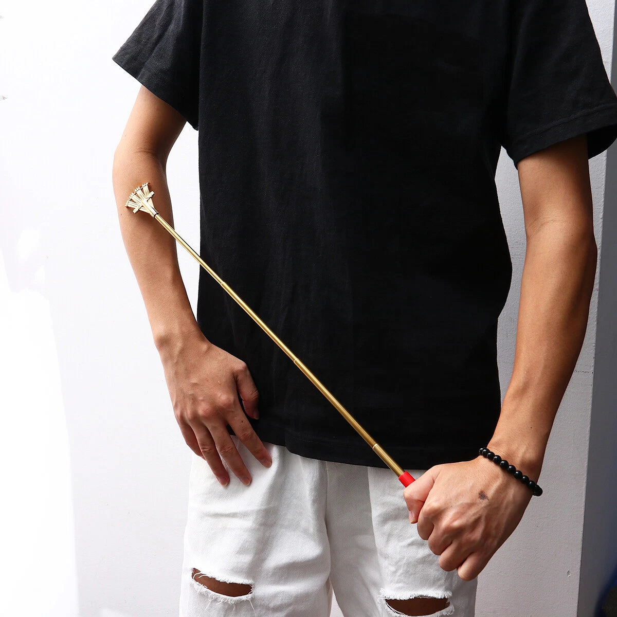 2pcs Extendable Scratcher Back Scratchers Hand Massage for Scratching Back Itch