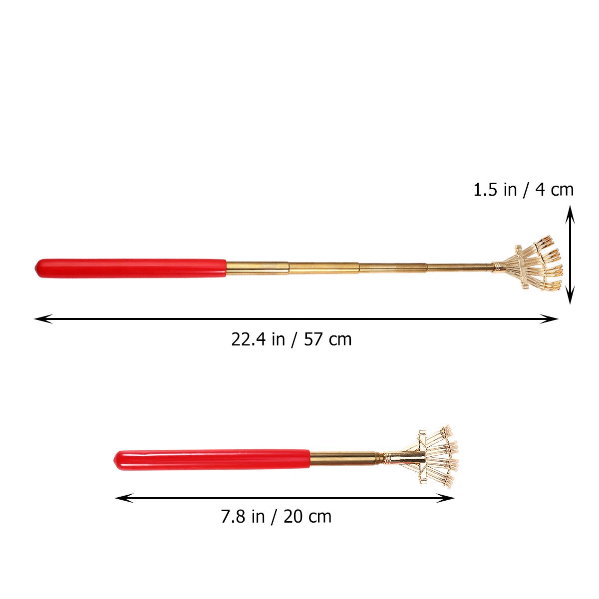 2pcs Extendable Scratcher Back Scratchers Hand Massage for Scratching Back Itch