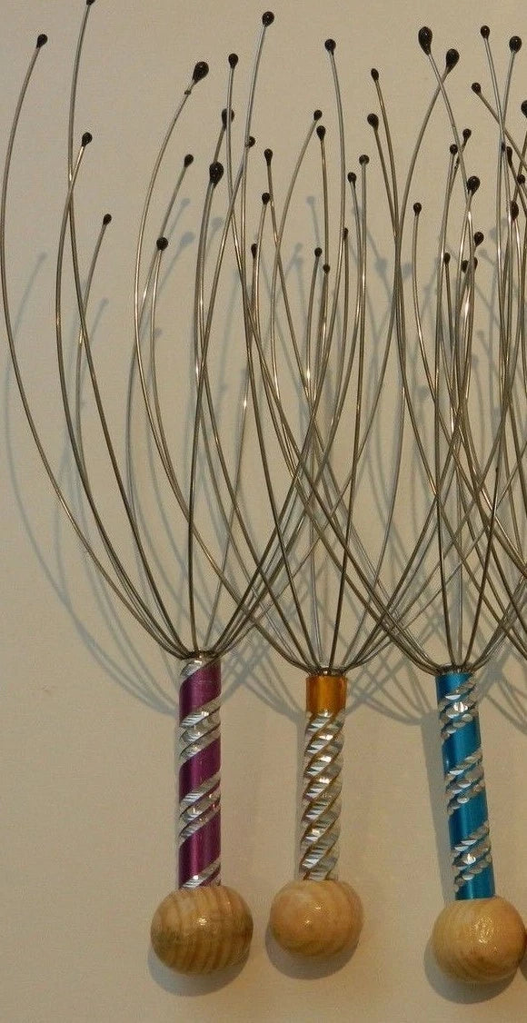 3 Scalp Head Neck Scratcher Massager Stress Releif Therapy Best Christmas Gift