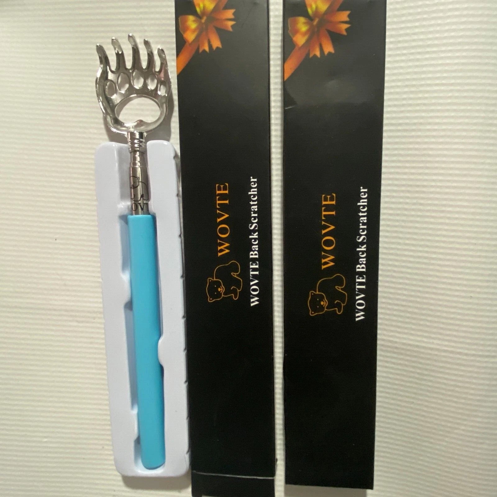 WOVTE 2PC Back Scratcher Portable Extendable Bear Claw Telescopic Hand Massager