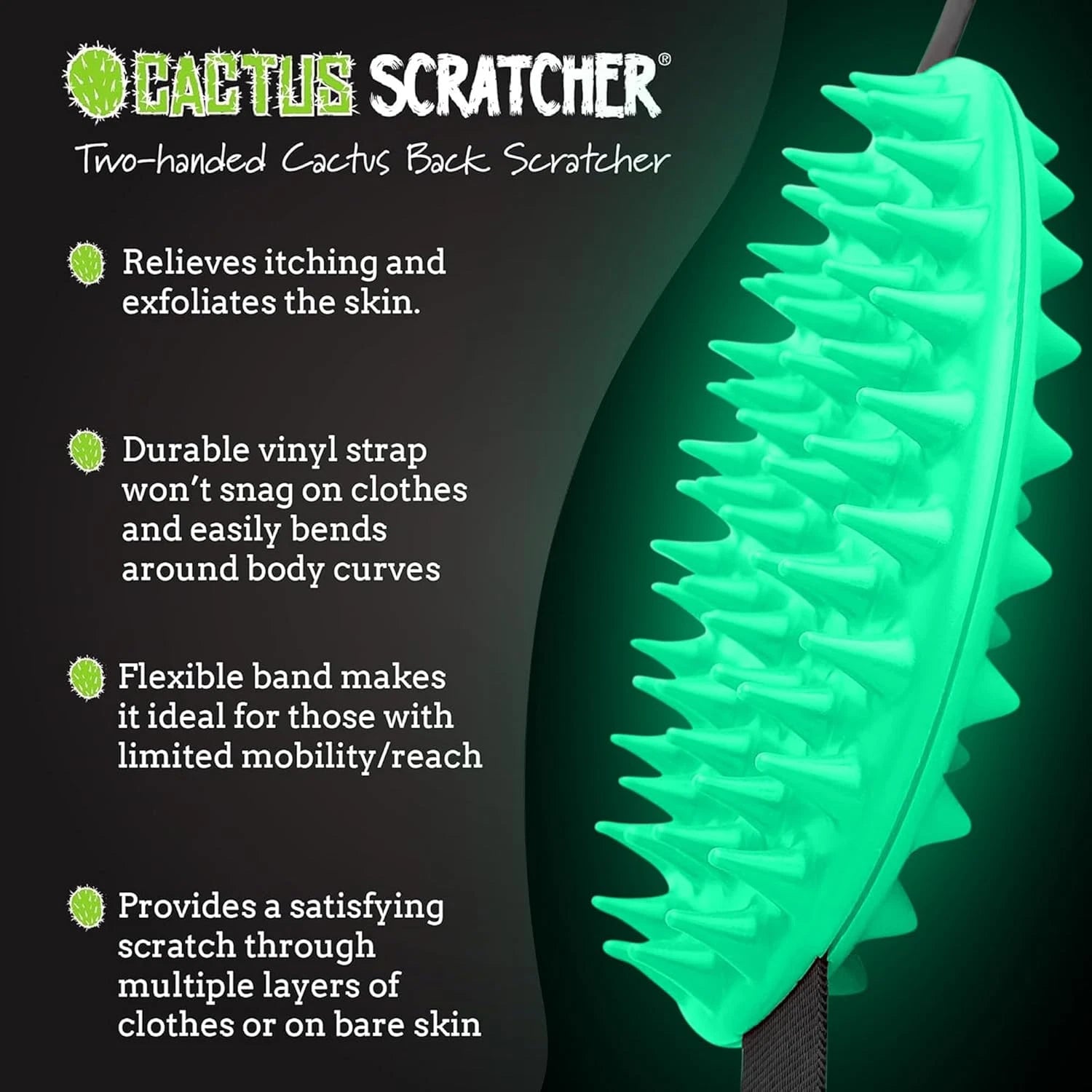 Cactus Scratcher Original Back Scratcher for Itching Relief, 2-Sided Aggressive