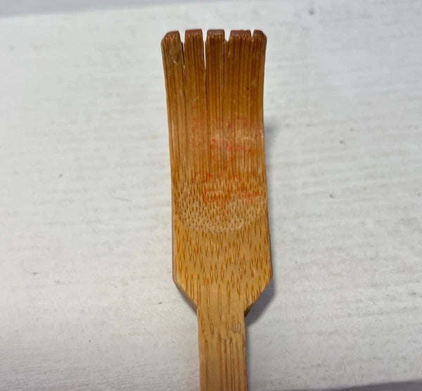 Vintage Handmade Bamboo Back Scratcher With String Loop 17"