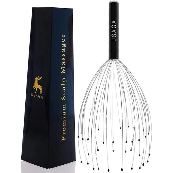 36 Fingers Black Head and Scalp Massager Relaxing Scratcher