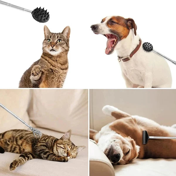 3Pcs Telescopic Back Scratcher Set Extendable Itch Relief Massage Portable Stick
