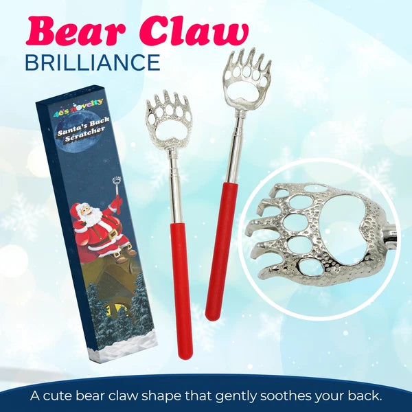 4E's Novelty 2 Extendable Santa Back Scratchers - Christmas Stocking Stuffers