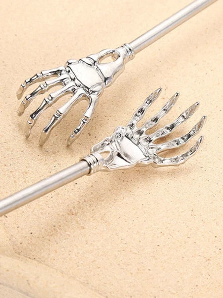 1X EAGLE CLAW BACK SCRATCHER Metal Extendable Metal Massager Telescopic Portable