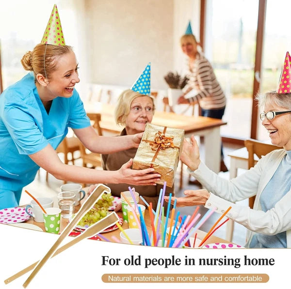 50 Pcs Bamboo Back Scratcher Bulk Traditional Manual Back Massager Wooden Lon...