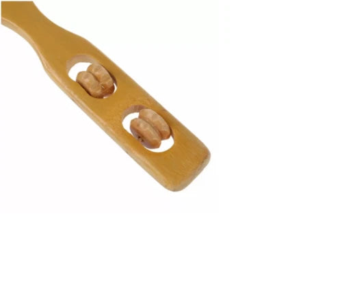 2 Pack Back Scratcher Massage Rollers Bamboo Long Reach Therapeutic Natural New