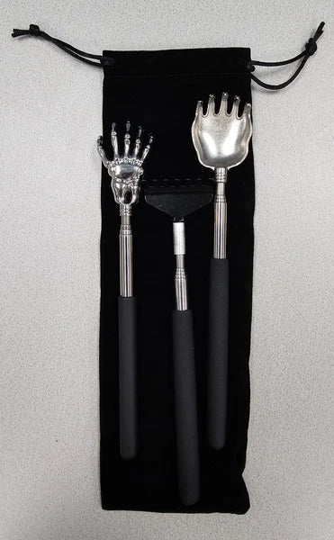 3Pcs Back Scratcher Extendable Telescoping Massager Portable Stress Relief Tool