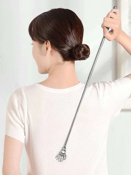 1X EAGLE CLAW BACK SCRATCHER Metal Extendable Metal Massager Telescopic Portable