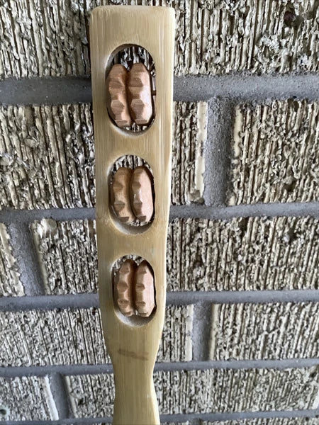 Bamboo Back Scratcher 2 pack Massage Rollers Long Reach Therapeutic USA Seller