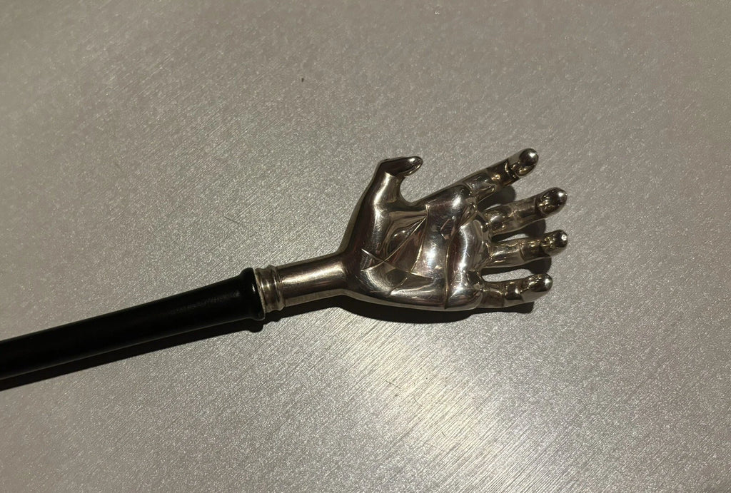 Sterling Silver and Ebony Back Scratcher Scully and Scully Massager Luxury Itch