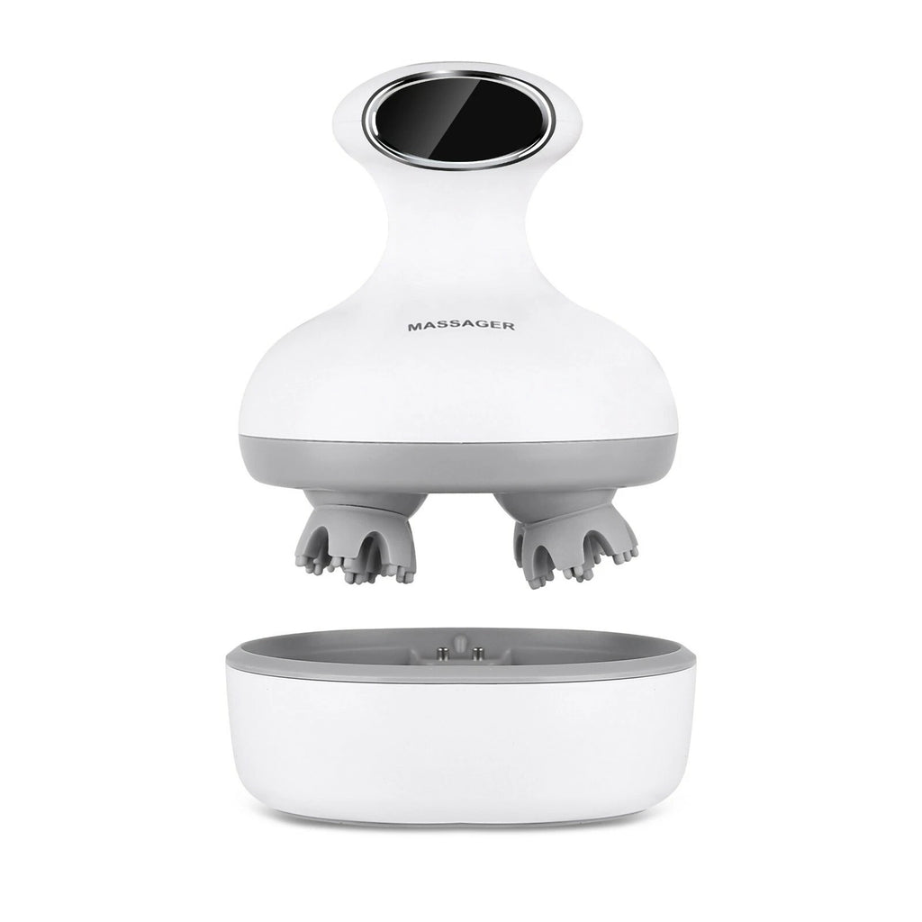 Electric Scalp Head Scratcher Portable Head Massager Waterproof Hair 3D Kneading