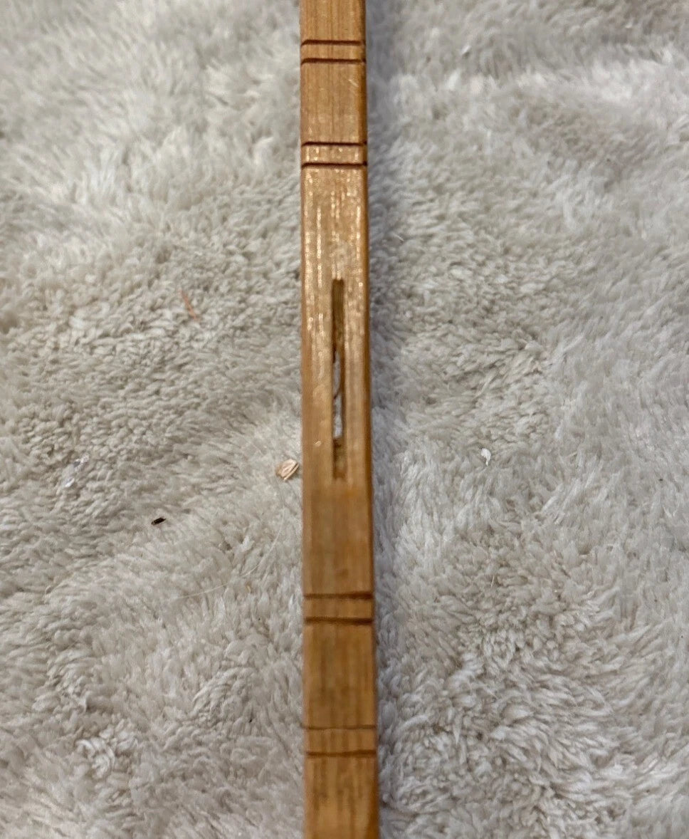 Vintage Handmade Bamboo Back Scratcher With String Loop 17"
