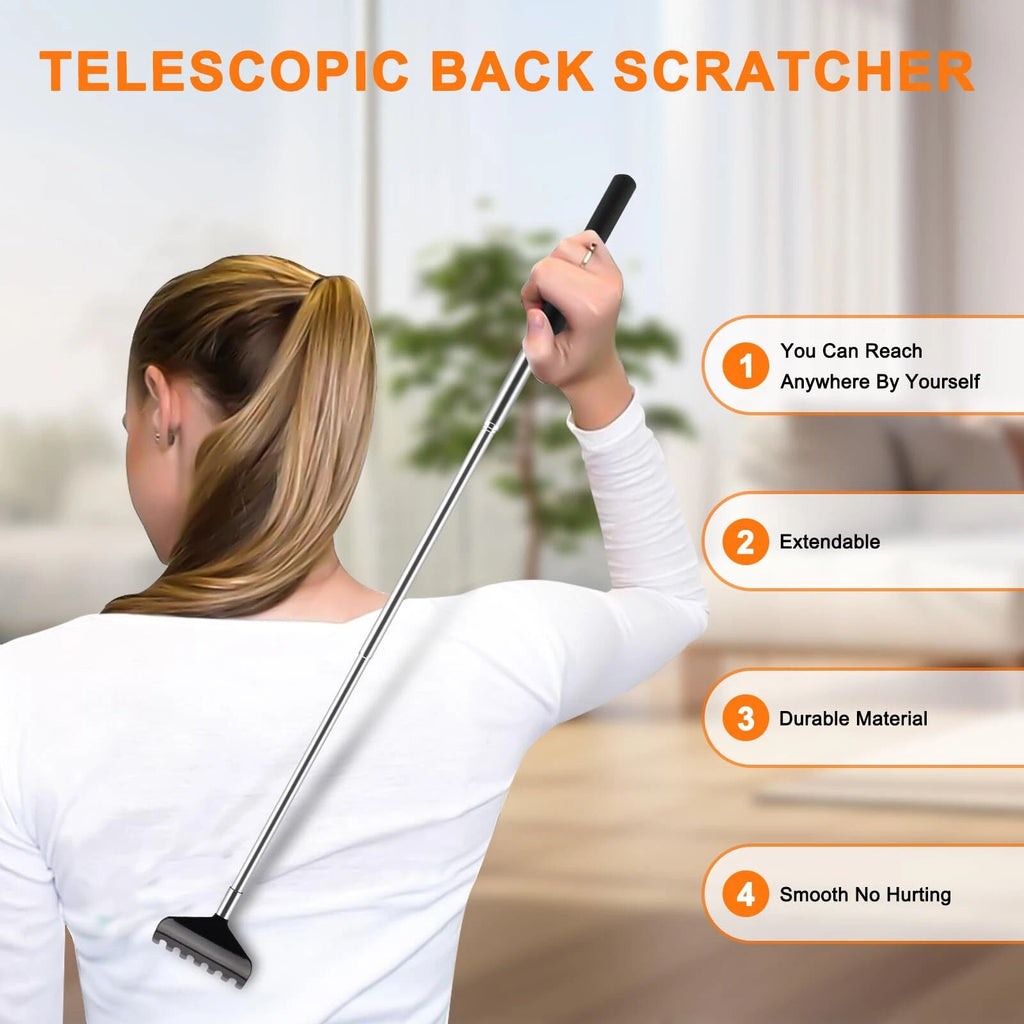 6 Pack Telescopic Back Scratcher Portable Extendable Back Scratchers Massager