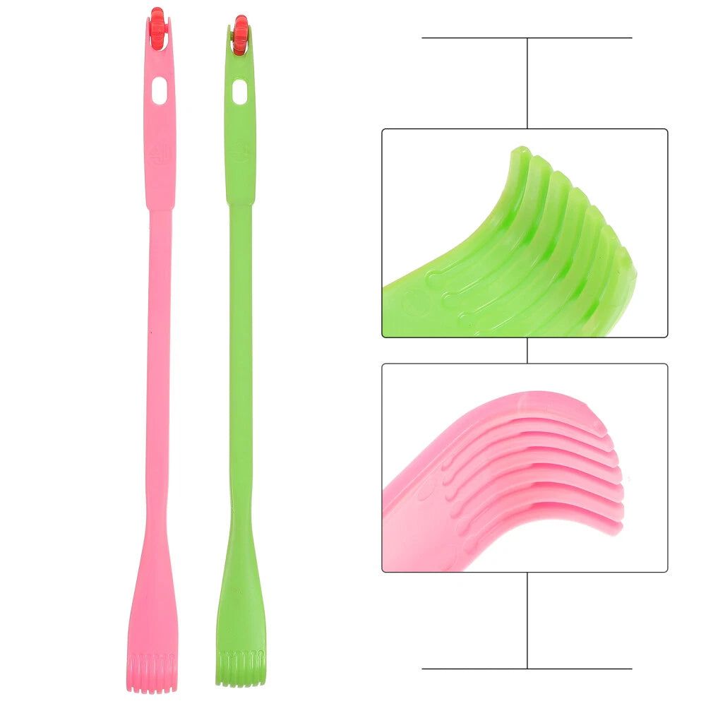 2 Pcs Itch Rake Massager Man Travel Telescopic Back Scratcher Hand Long