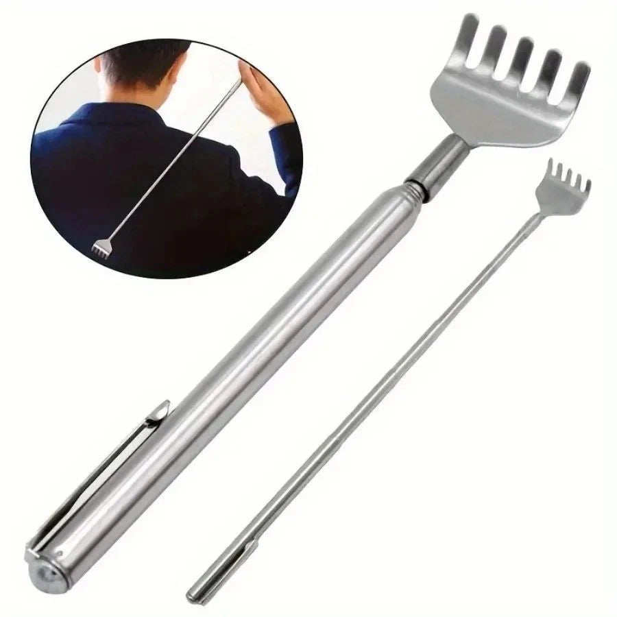 Extendable Back Scratcher for Men 3 Pack Portable Telescopic Metal Back Scrat