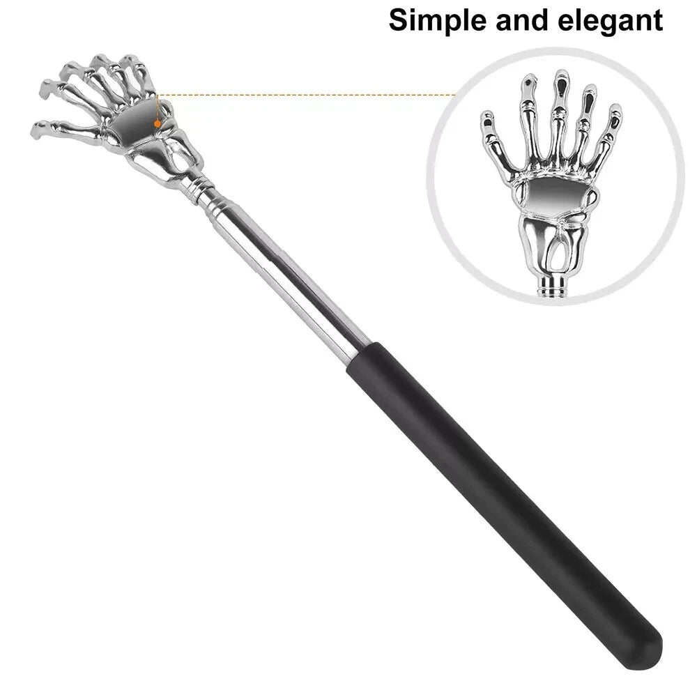 Extendable Back Scratcher Metal Telescopic Eagle Claw Portable Black Massager UK