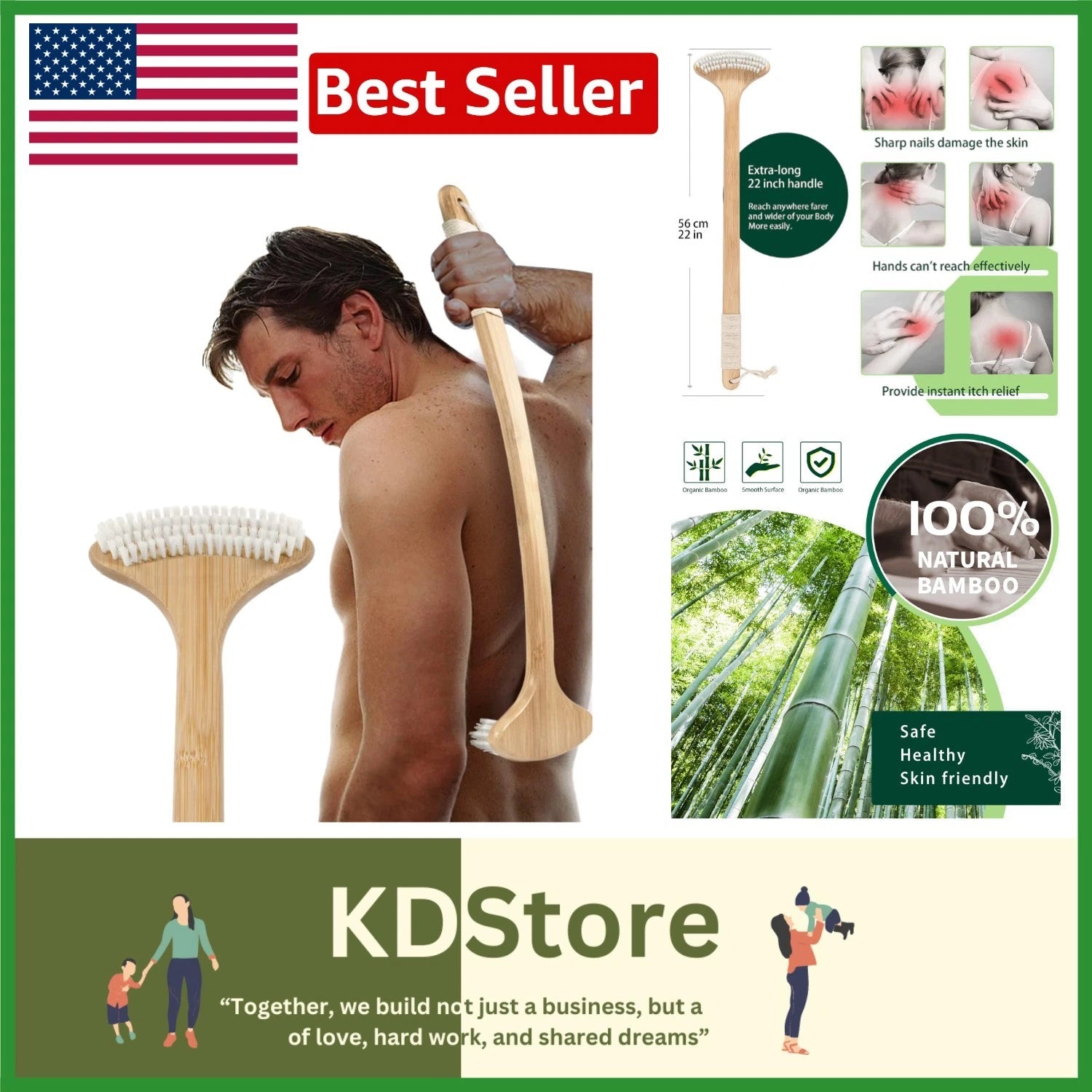 Ergonomic Back Scratcher with Cotton-Wrapped Handle, Perfect Gift for All