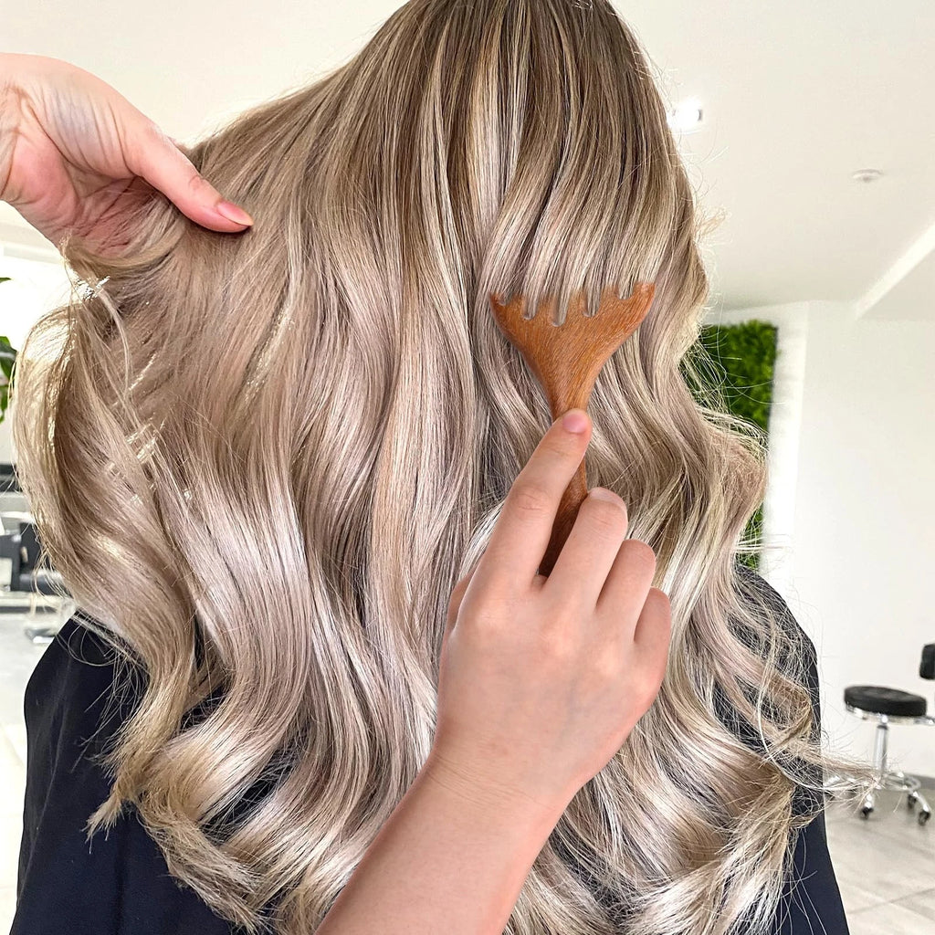 2 Pack Portable Wooden Head Massager Scalp Scratcher for Relaxation Stress