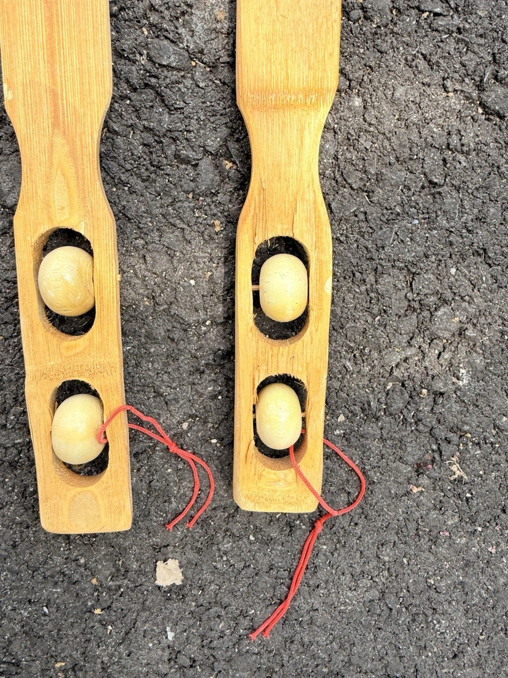 2 Pack Bamboo Wooden Back Scratcher Massage Rollers Long Reach Long Reach NEW