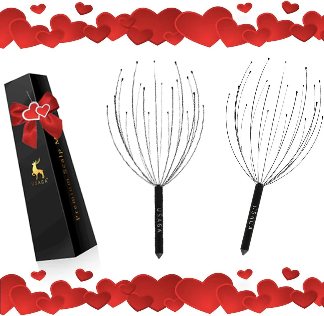 Head Massager Scalp Massager 20 Fingers Head Scratcher for Scalp Body Relaxing (