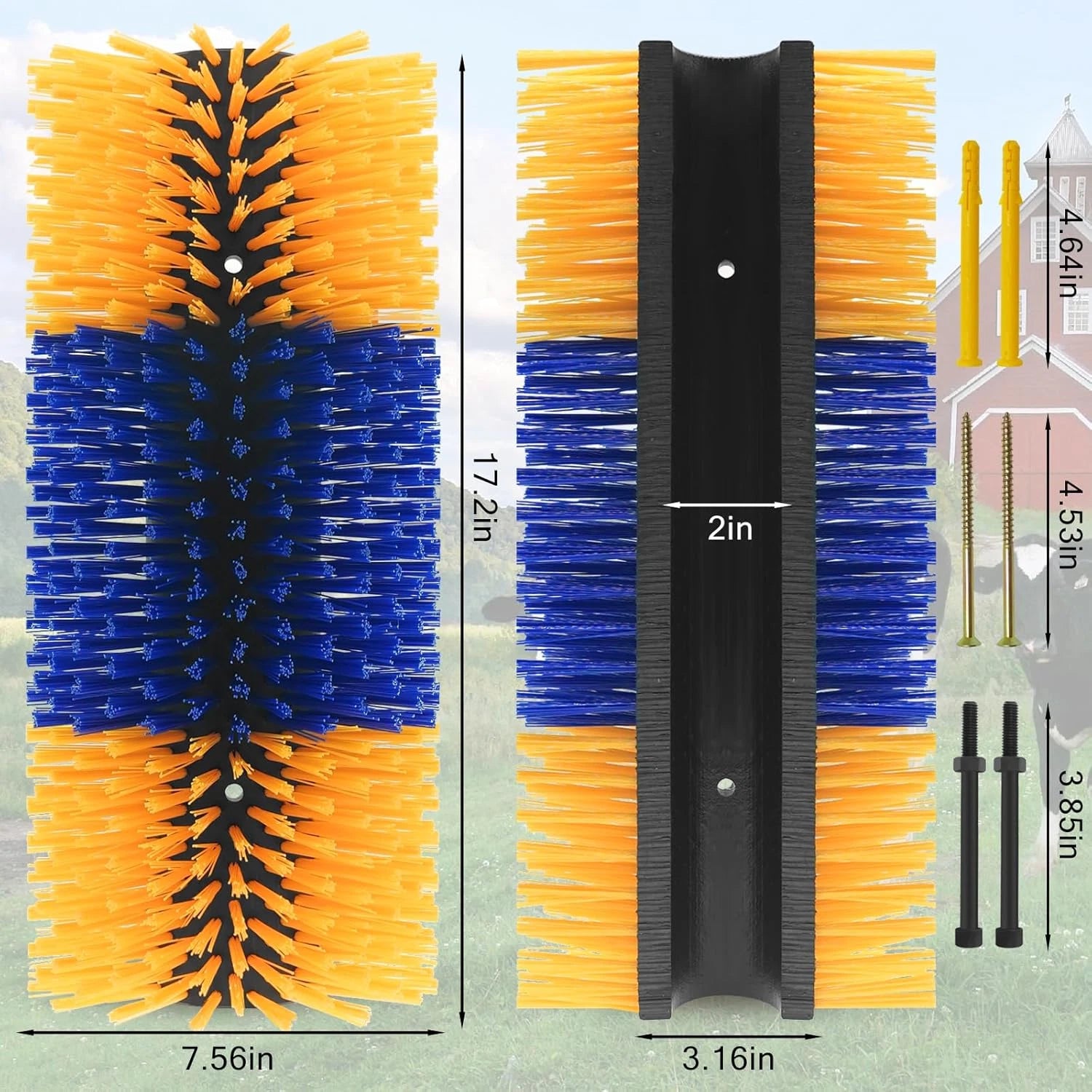 Livestock Scratching Brush Goat Scratcher Full Massage Grooming Brush with 8 Scr