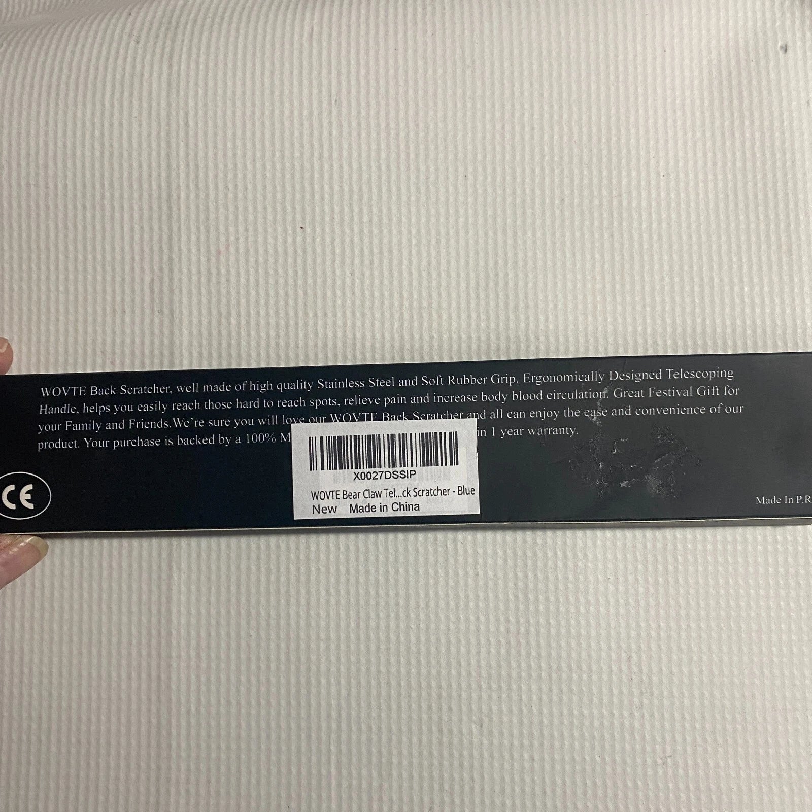 WOVTE 2PC Back Scratcher Portable Extendable Bear Claw Telescopic Hand Massager