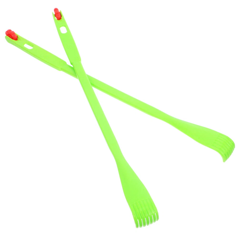 2 Pcs Itch Rake Massager Man Travel Telescopic Back Scratcher Hand Long