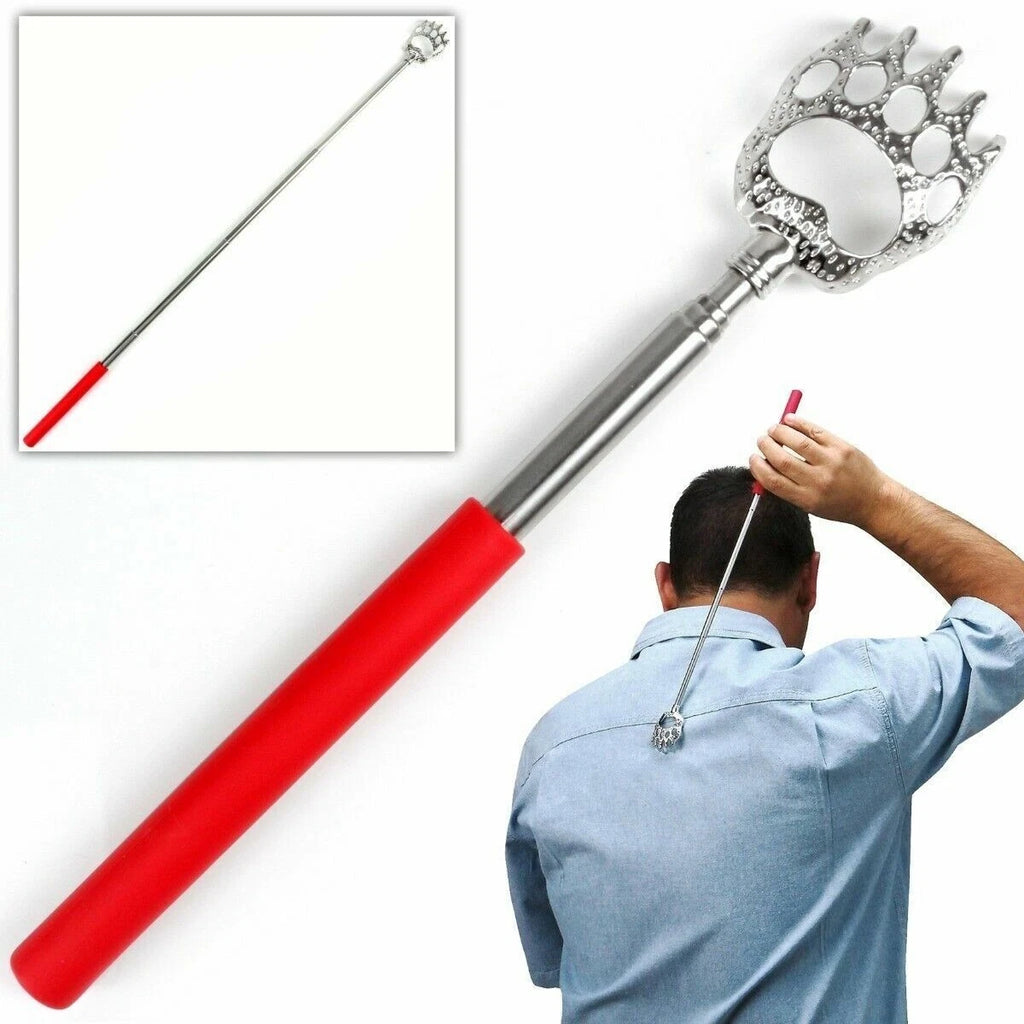 Back Scratcher Metal Telescopic Bear Claw Portable Extendable multi Massager UK