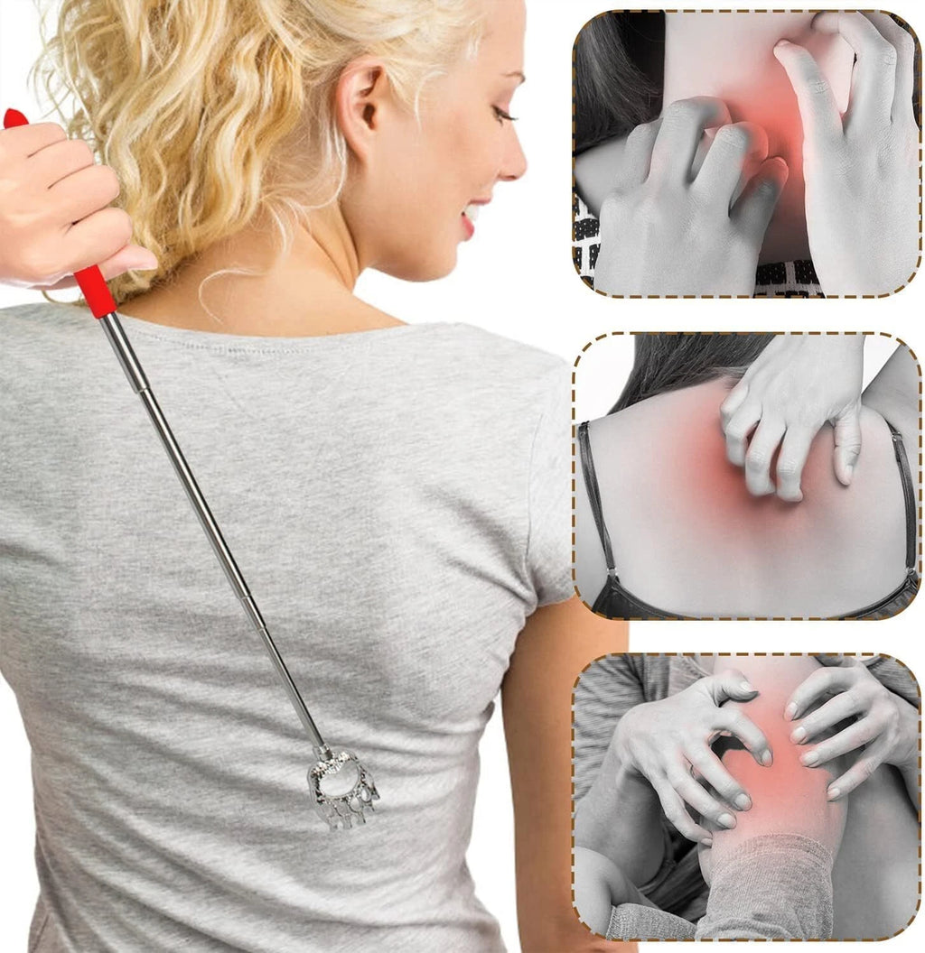 Bear Claw Telescopic Metal Back Scratcher Back Extendable Massager Gift 3X