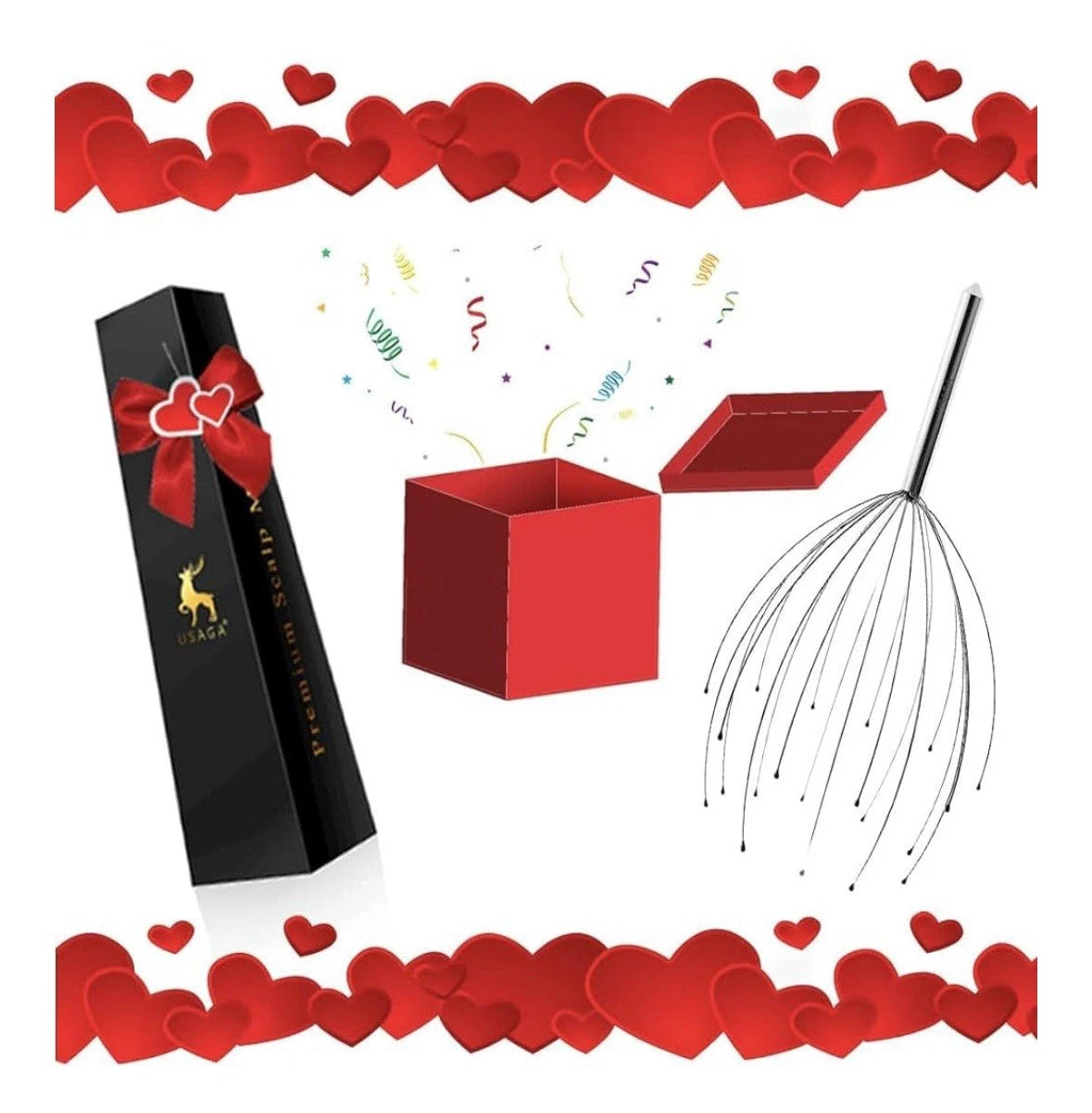 Head Massager Scalp Massager 20 Fingers Head Scratcher for Scalp Body Relaxing