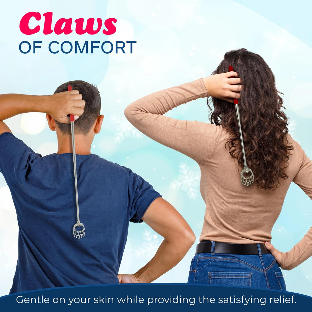 4E's Novelty 2 Extendable Santa Back Scratchers - Christmas Stocking Stuffers