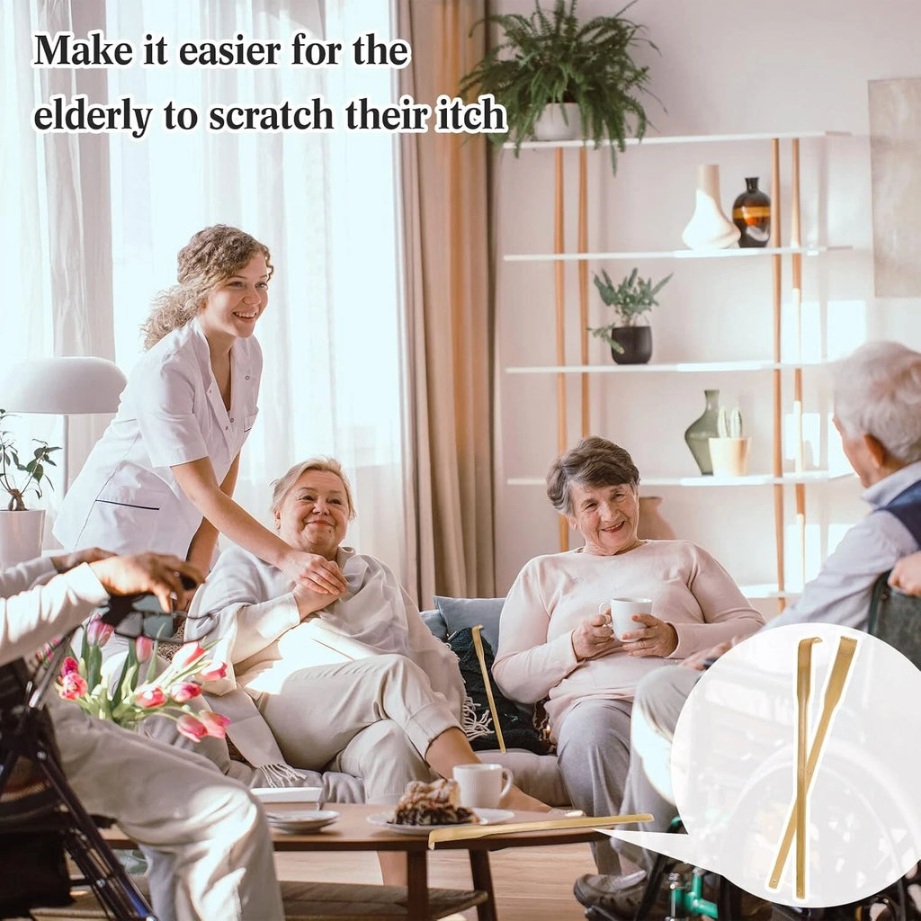 50 Pcs Bamboo Back Scratcher Bulk Traditional Manual Back Massager Wooden Lon...