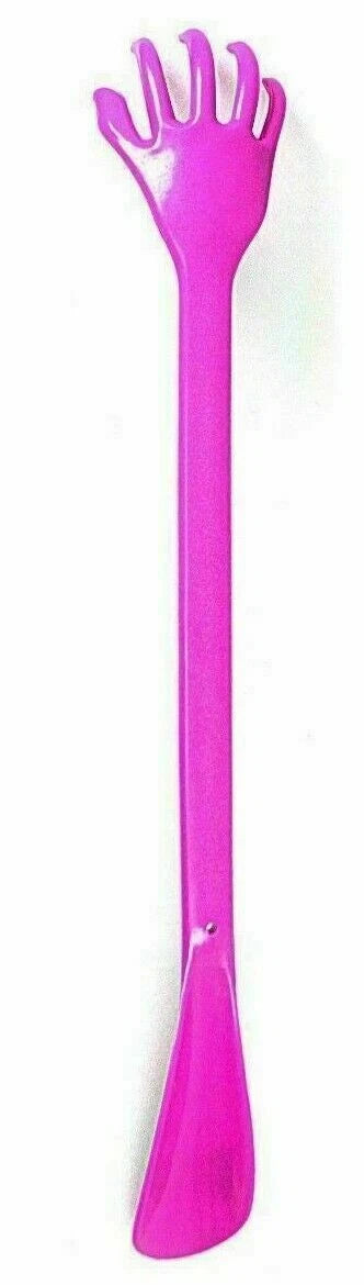 Hand Shape Back Scratcher and Shoe Horn - Long Reach Massager Body Plastic Aid