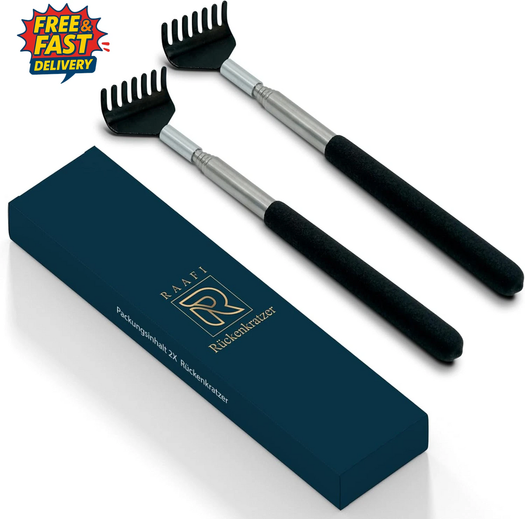 2 Pack Back Scratcher against Itching. Stainless Steel Back Scratcher for Women