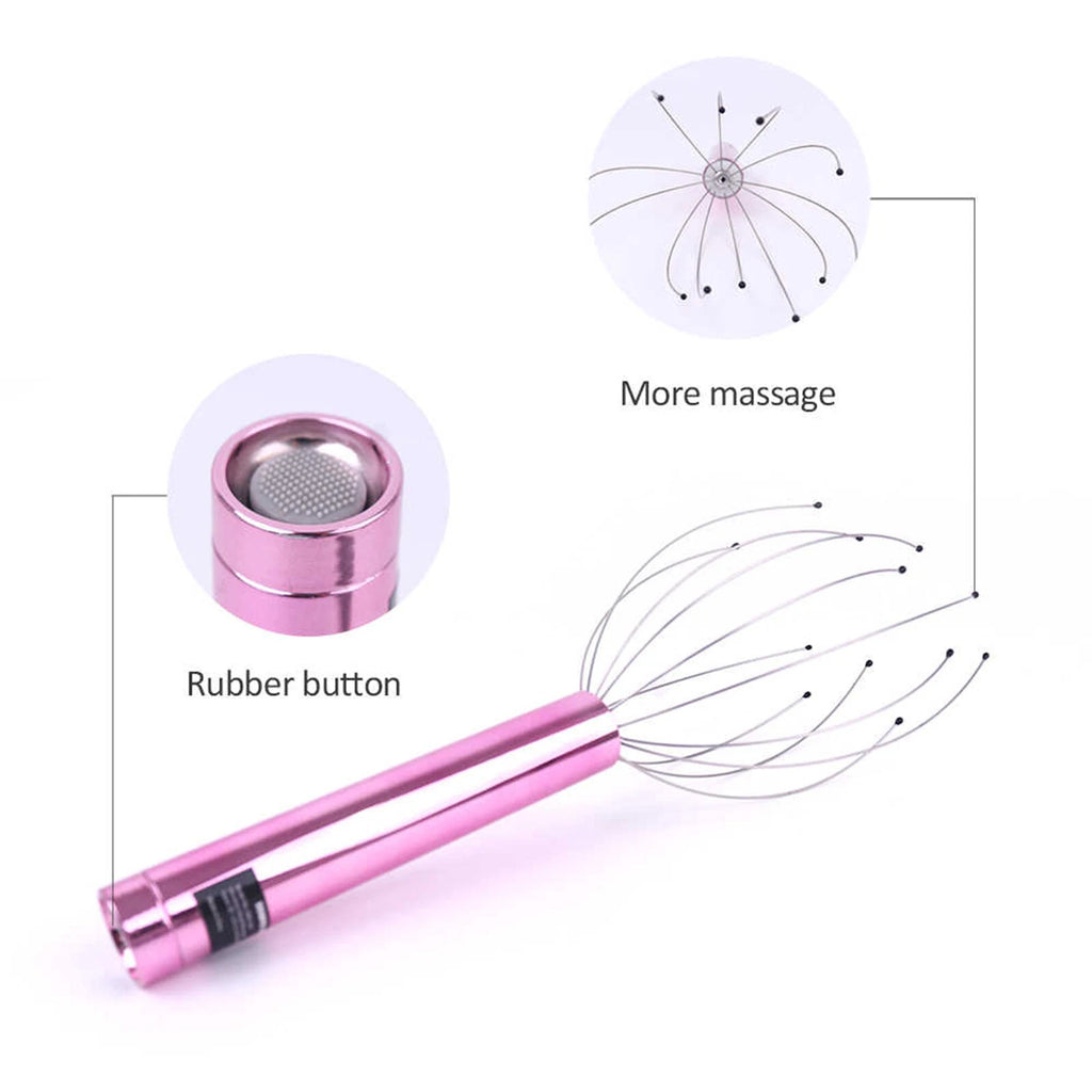 Electric Scalp Massager Portable Head Scratcher Massager Handheld Scratcher R8A7