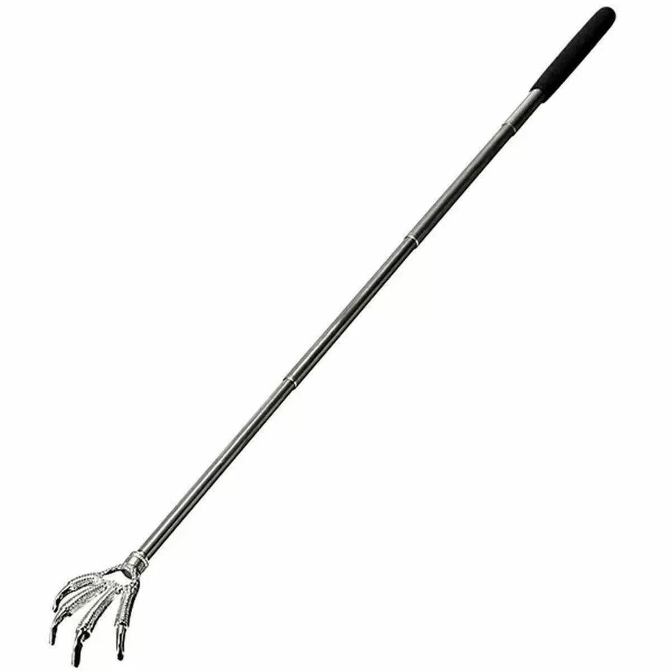 Extendable Back Scratcher Metal Telescopic Eagle Claw Portable Black Massager UK