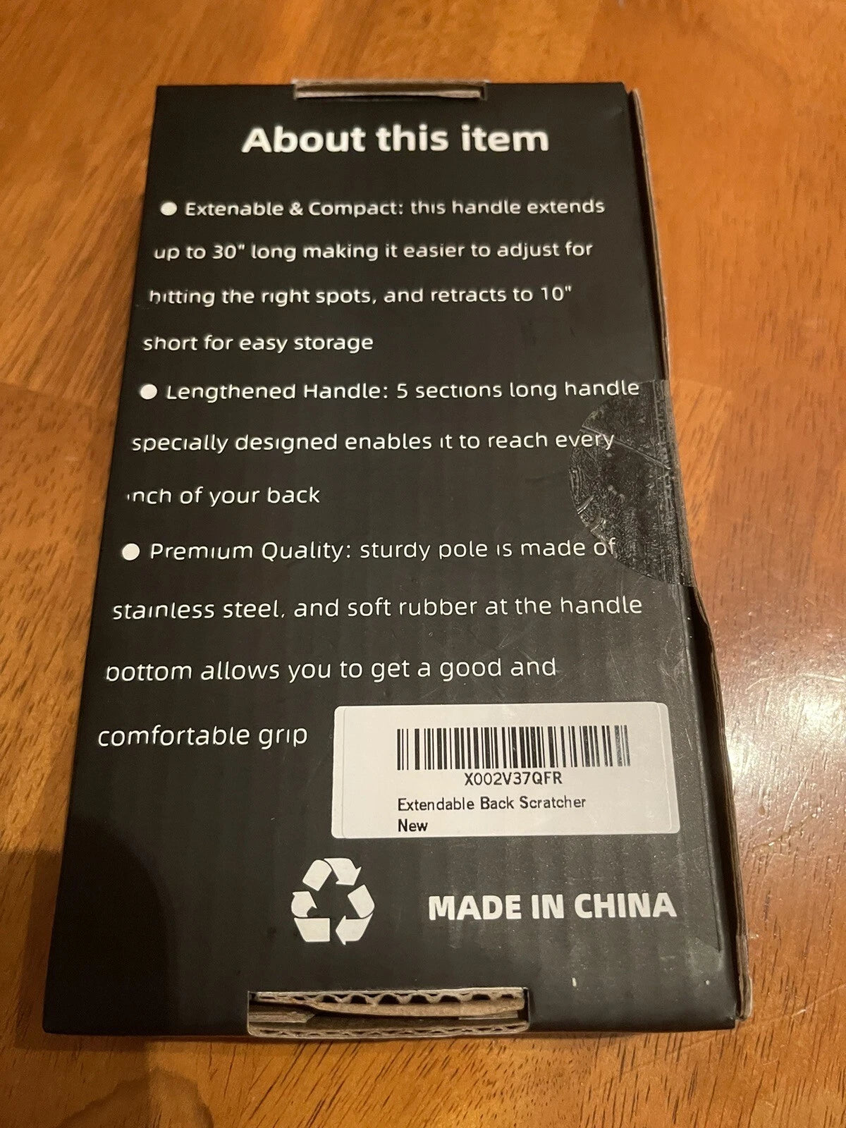 Back Scratcher B/R  Massager Gift Extendable Back Scratcher Telescopic Stainless