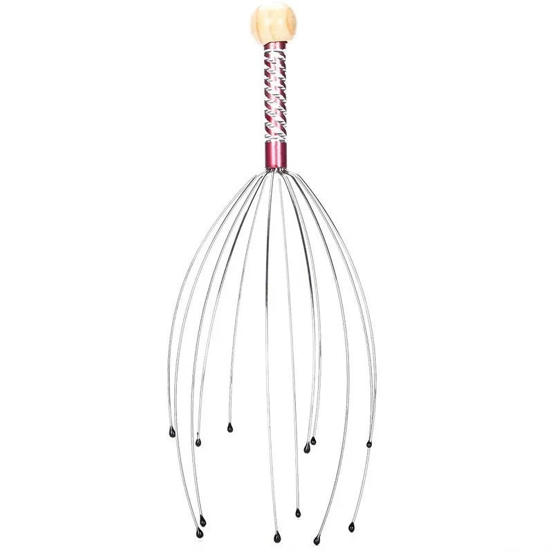 Octopus Head Massager Stainless Steel Claw Scalp Scratcher Relaxation Tool
