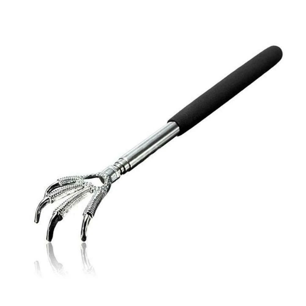EAGLE CLAW METAL BACK SCRATCHER BLACK TELESCOPIC EXTENDABLE MASSAGER UK STOCK