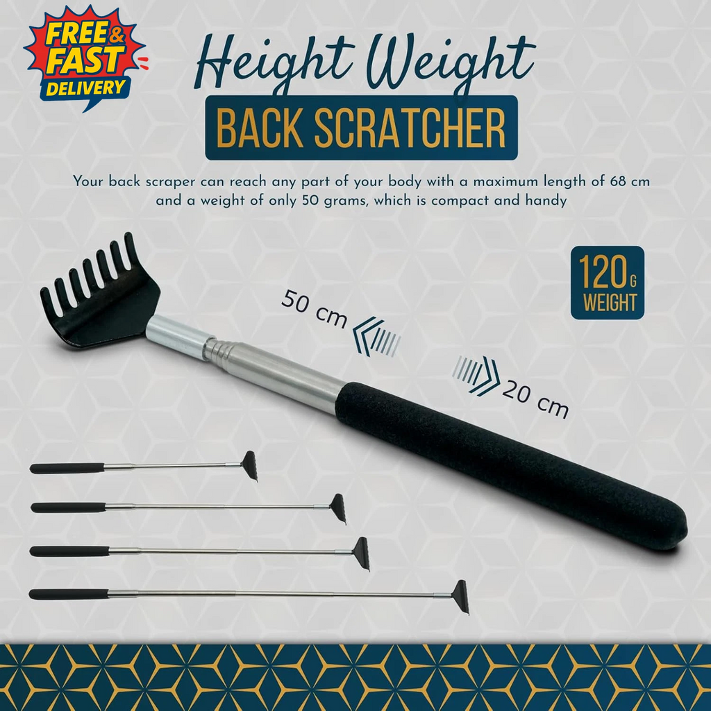 2 Pack Back Scratcher against Itching. Stainless Steel Back Scratcher for Women