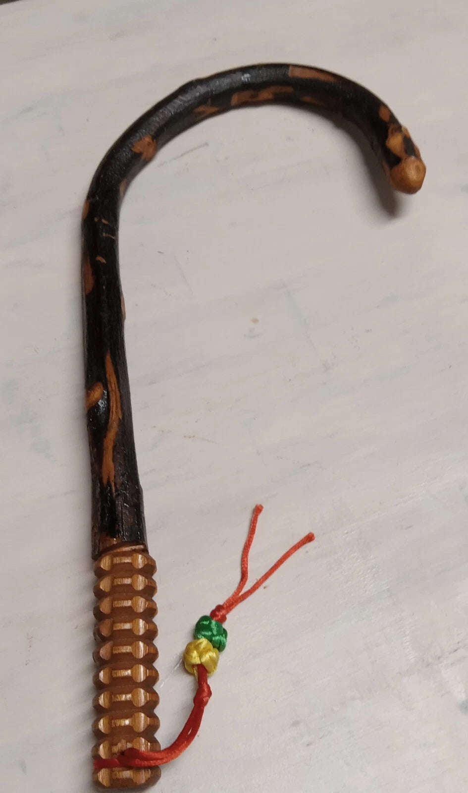 Vintage Hand Carved Wooden Back Massage Scratcher Stick