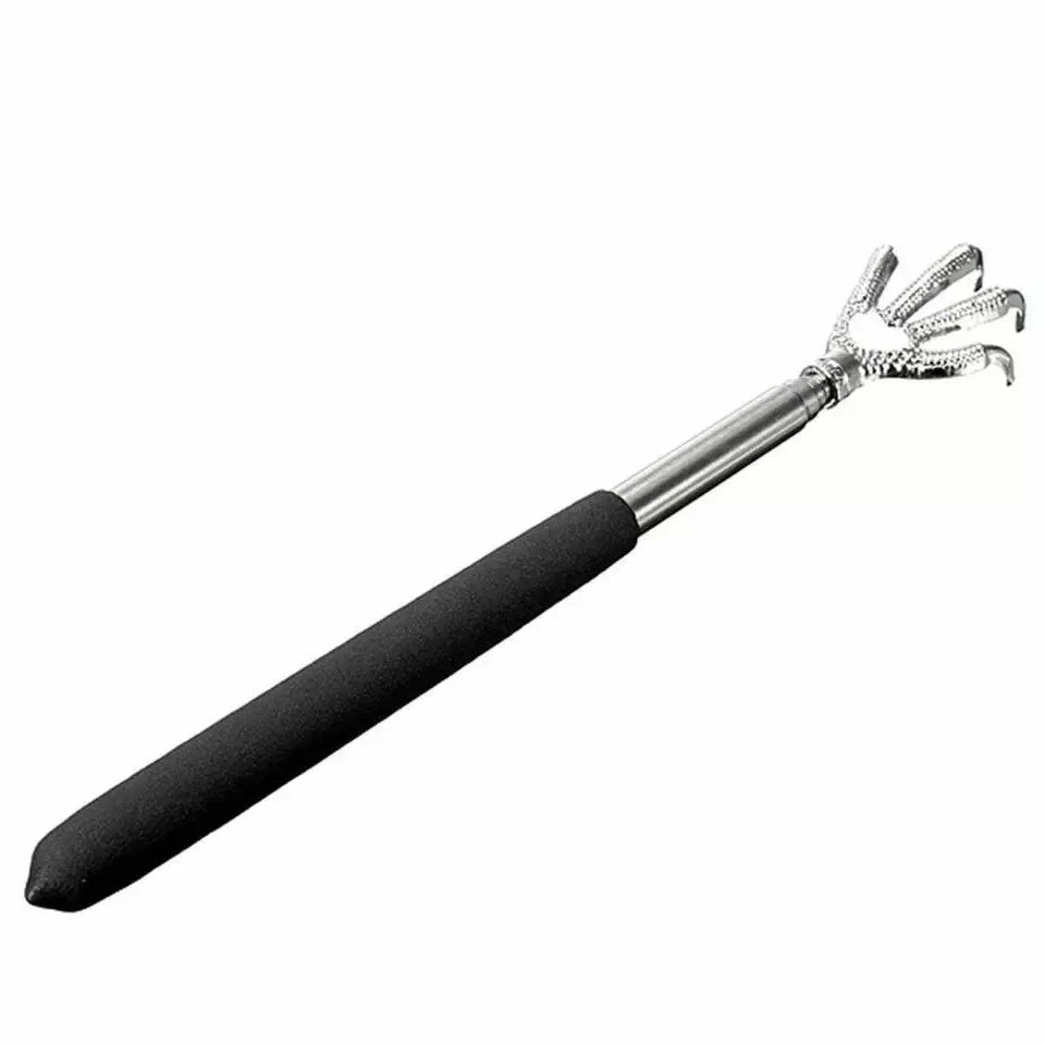 Extendable Back Scratcher Metal Telescopic Eagle Claw Portable Black Massager UK
