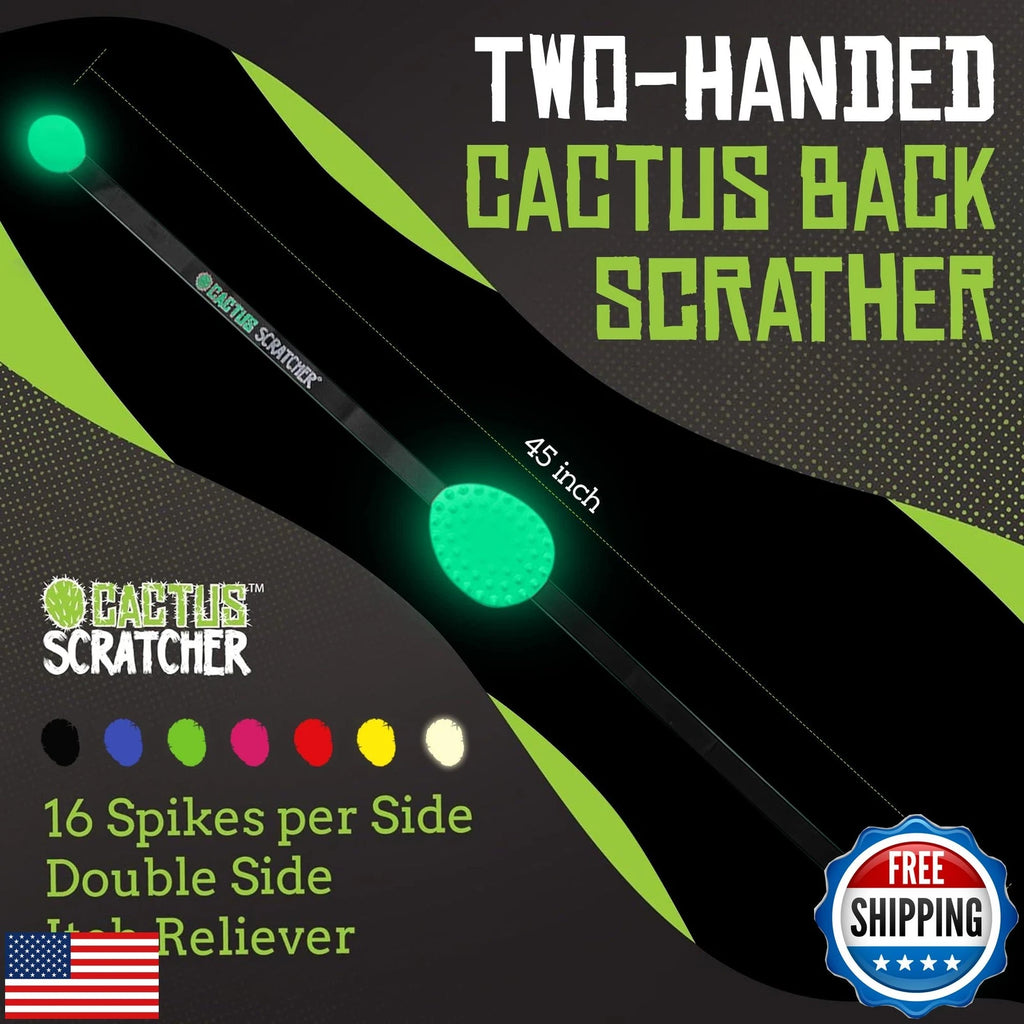 Cactus Scratcher Original Back Scratcher for Itching Relief, 2-Sided Aggressi