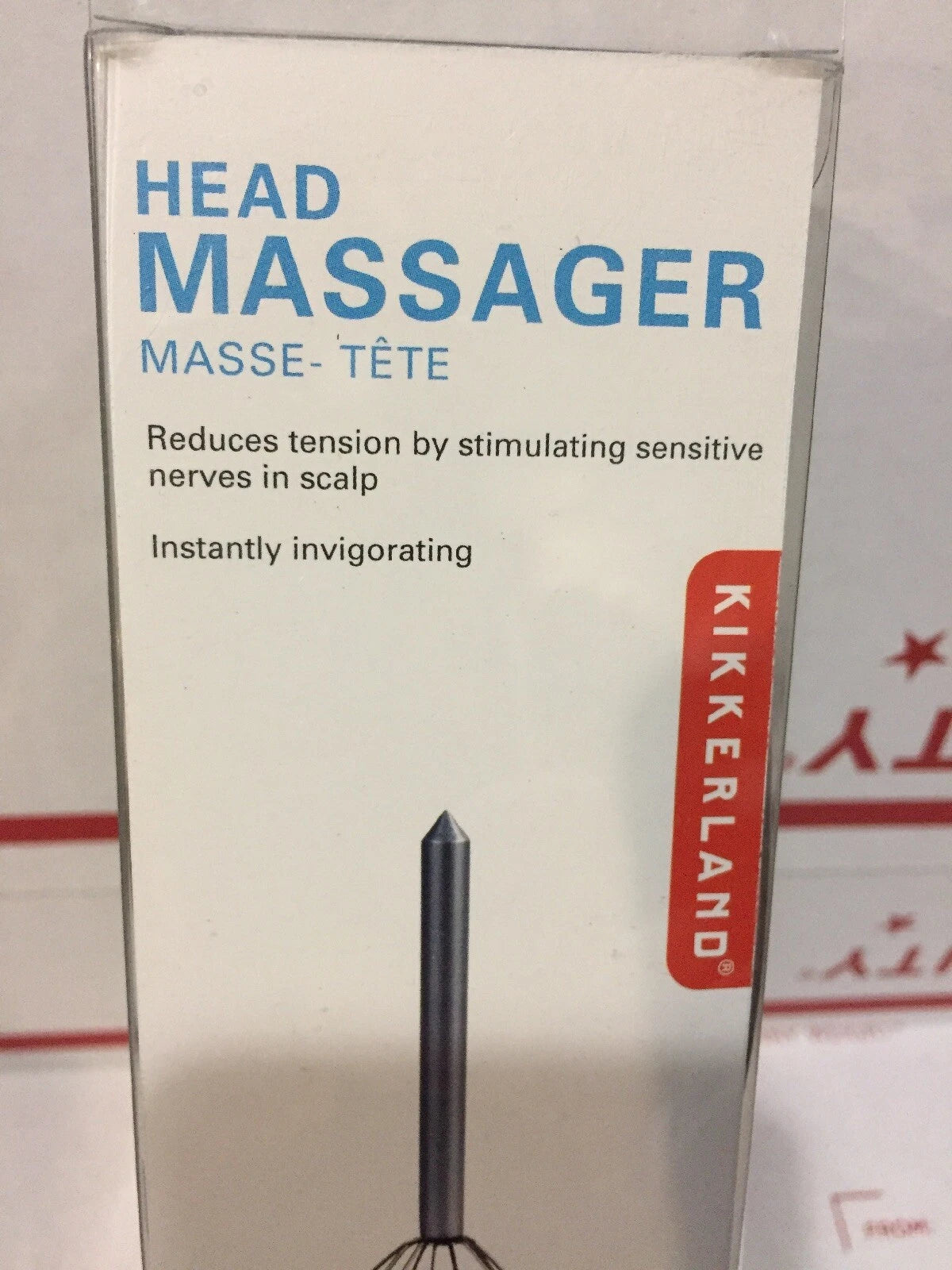 Kikkerland Purple Head Massager Scratcher  AR18-A - MASSE-TETE - Box