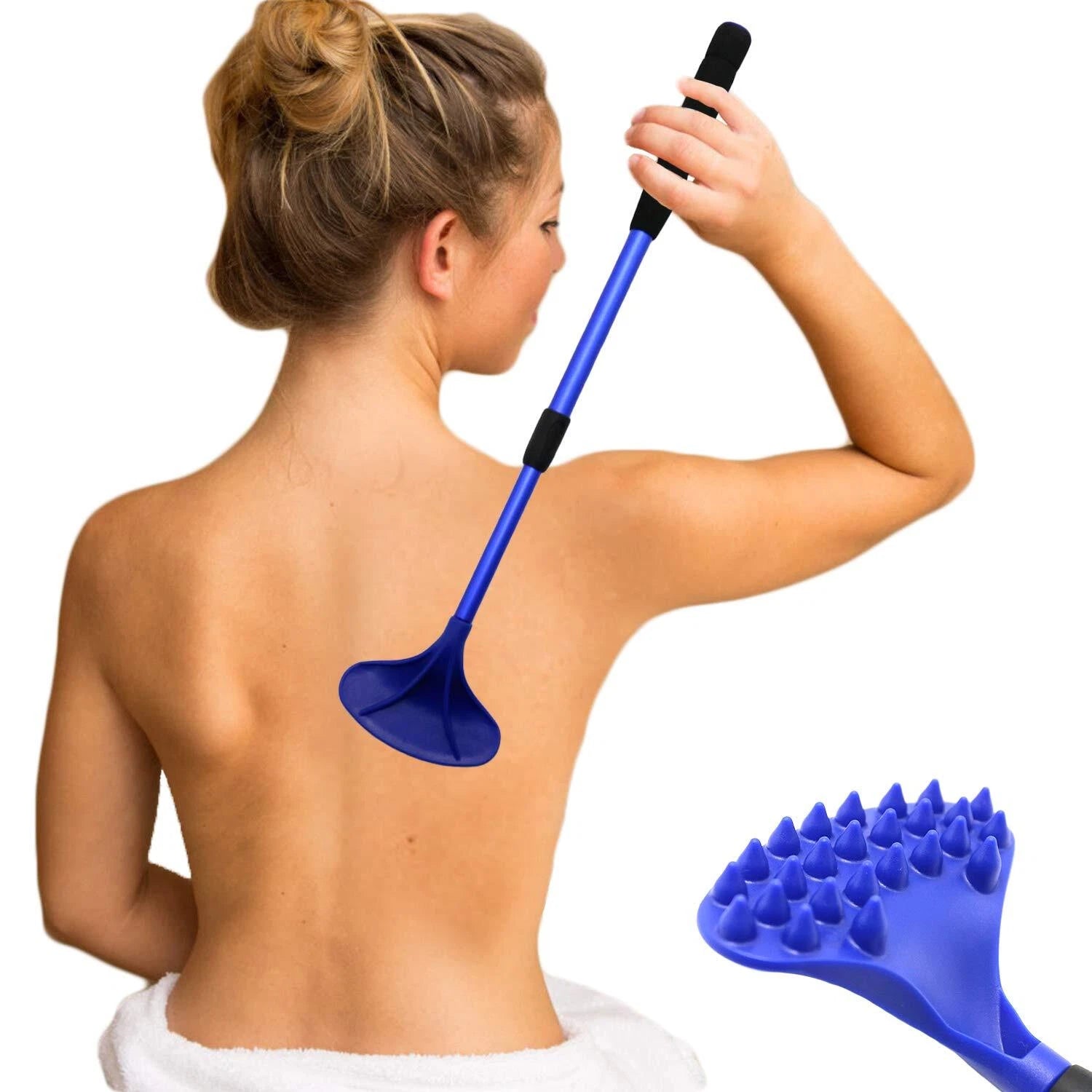 Back Scratcher for Women Men Extendable with Strong ABS Massage Head 21inch B...