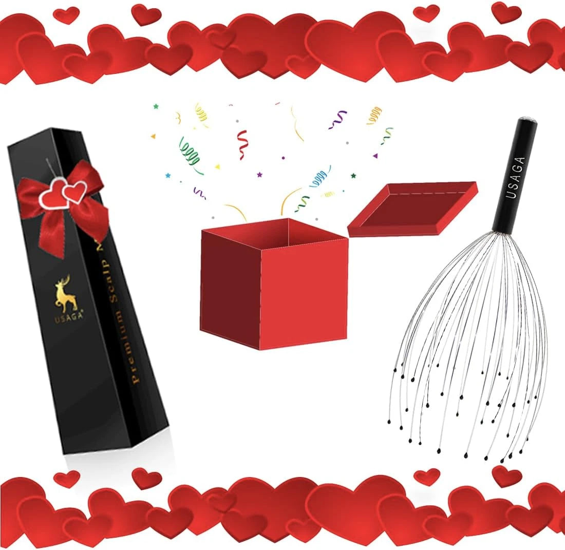 USAGA 36 Fingers Head Massager Scalp Massager Head Scratcher for Scalp Body Rela