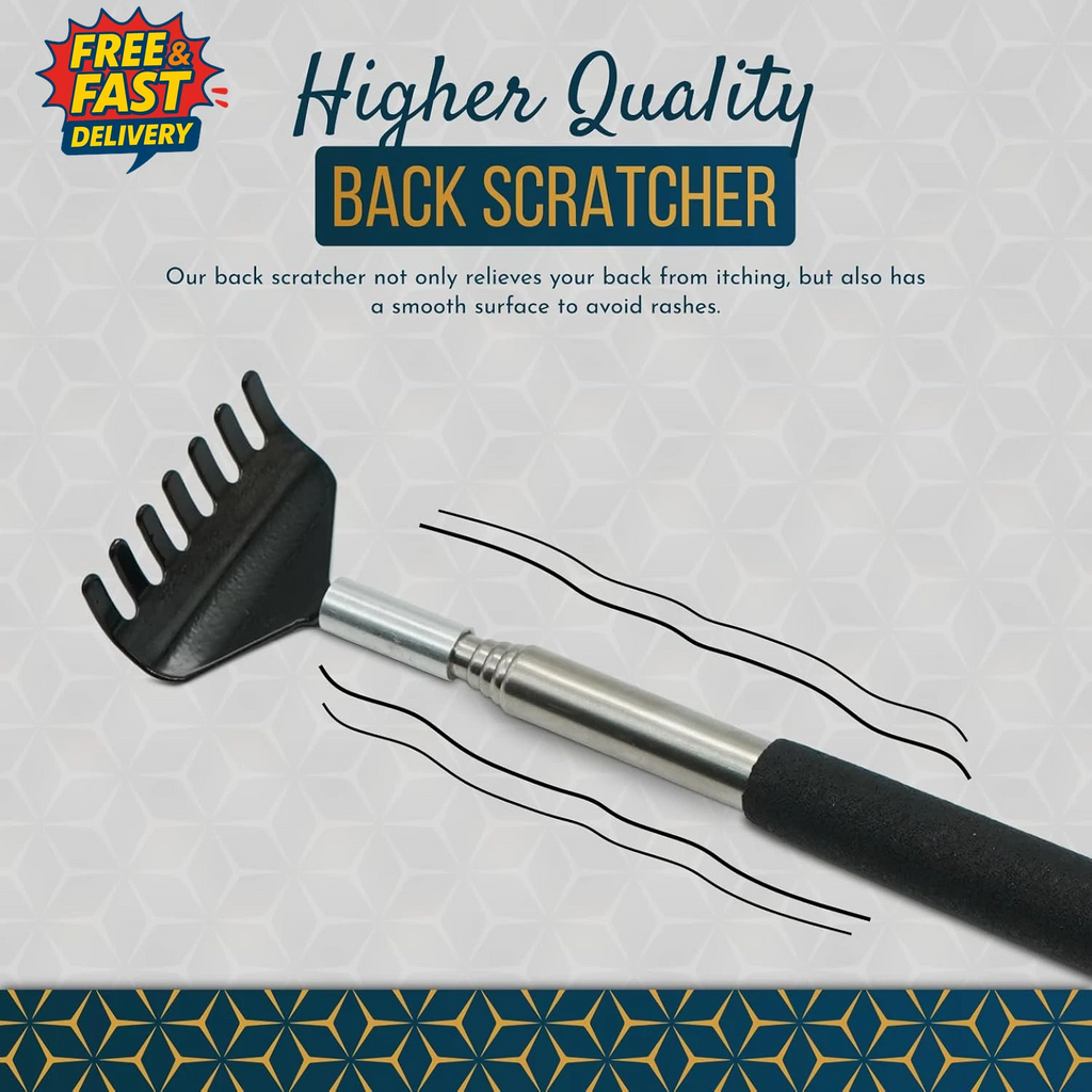 2 Pack Back Scratcher against Itching. Stainless Steel Back Scratcher for Women