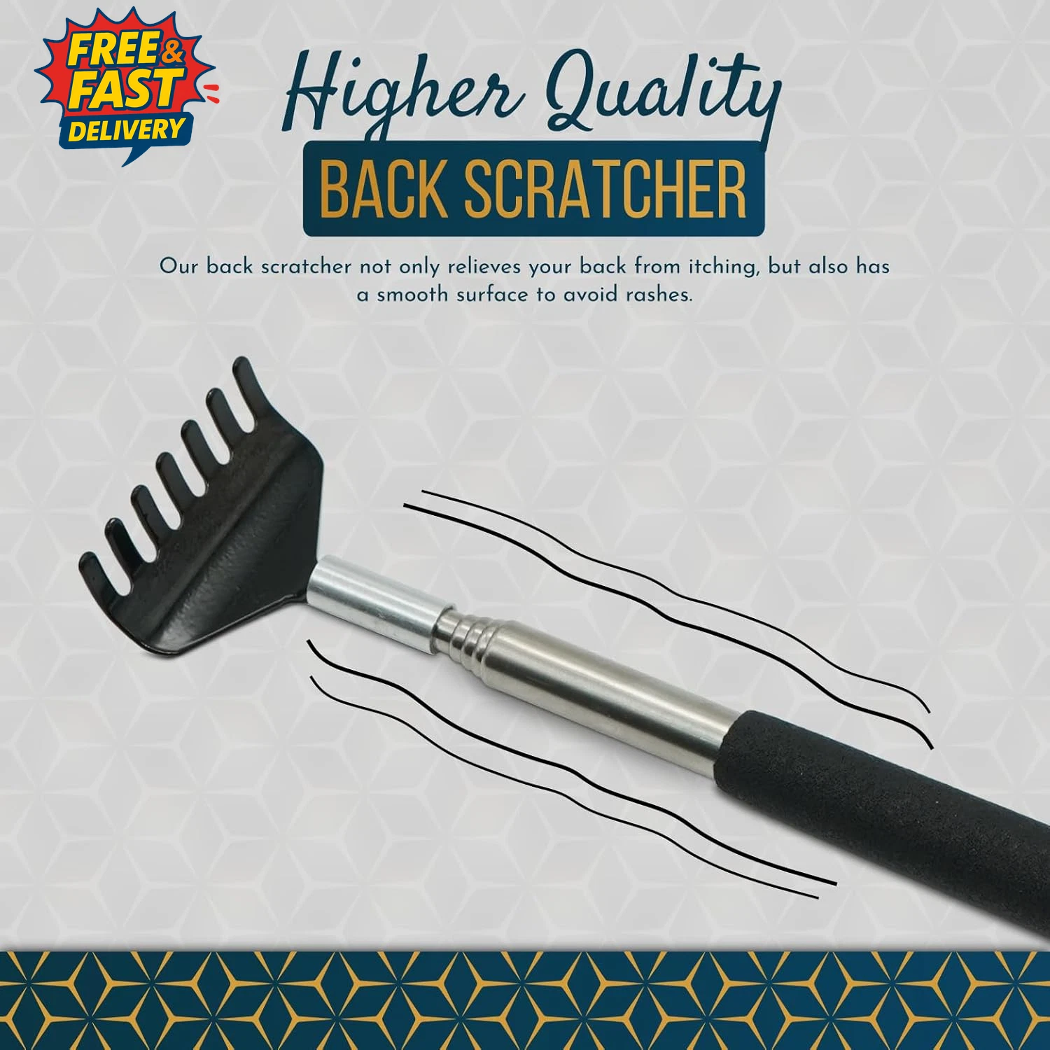 2 Pack Back Scratcher against Itching. Stainless Steel Back Scratcher for Women